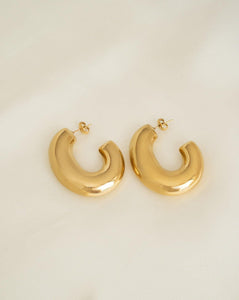 Statement hoop earrings