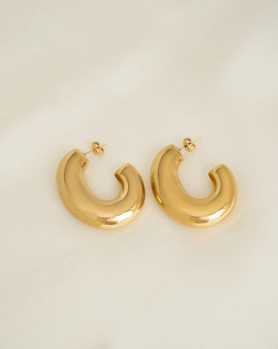 Statement hoop earrings