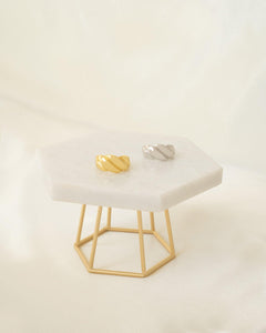 Croissant Ring 18kt Gold Plated