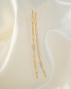Cable chain earrings