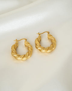 Braided hoop earrings