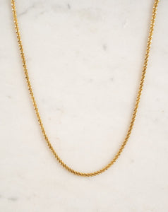 18k gold plated shiny Chain Necklace