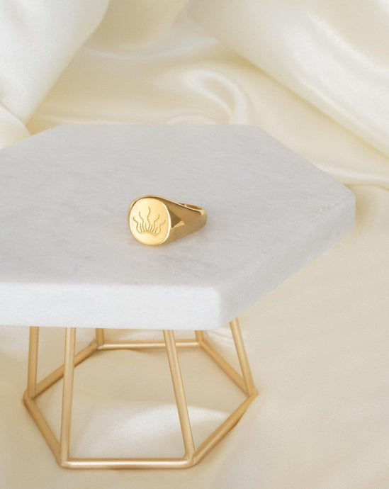 Sugarsand Signet Ring