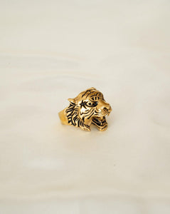 18kt gold plated stainless steel ring