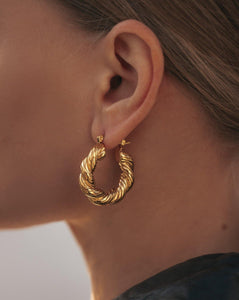 Statement hoop earrings