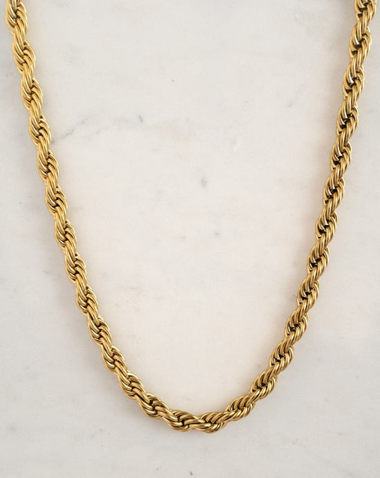 18k gold plated stainless steel minimal necklace