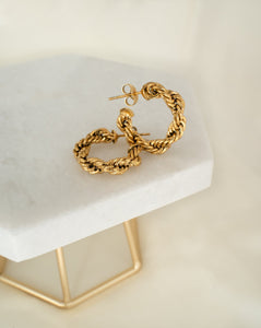 18k gold plated stud earrings