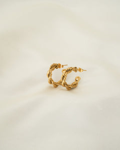 18k gold plated small hoop earrings