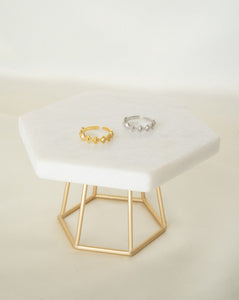 Minimal design rings in 18k gold plated and sterling silver for everyday stacking